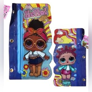 2 pack L.O.L Surprise! super cute pencil‎ pouch case new